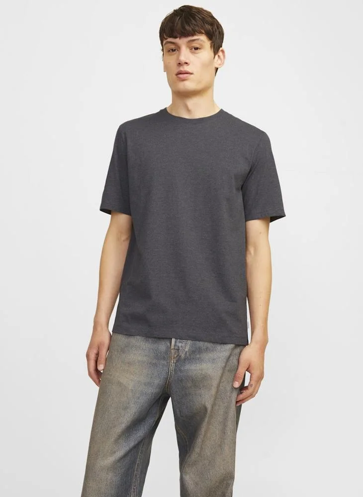Solid Crew Neck T-Shirt